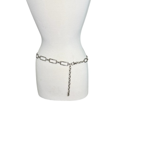 Michael Kors Women\'s Silver MK Logo Stainless Steel Metal Chain Adjustable Belt main image 7